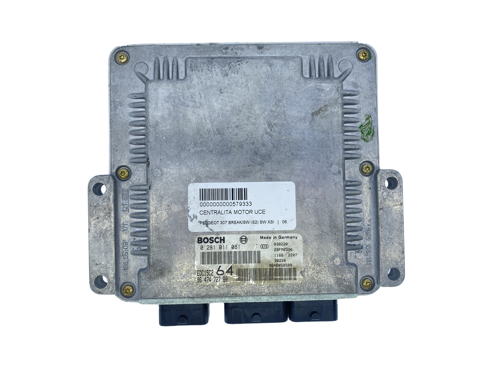 Steuergerät 0281011081 9647472780 9646850580 PSA Bosch 63825 main product photo