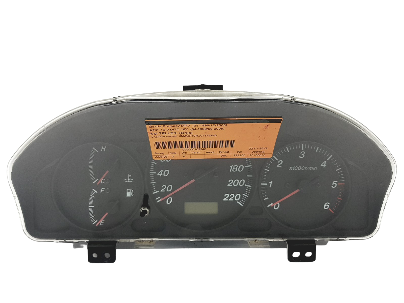 Tacho Kombiinstrument Mazda Premacy WHCB16D WH CB16 D main product photo