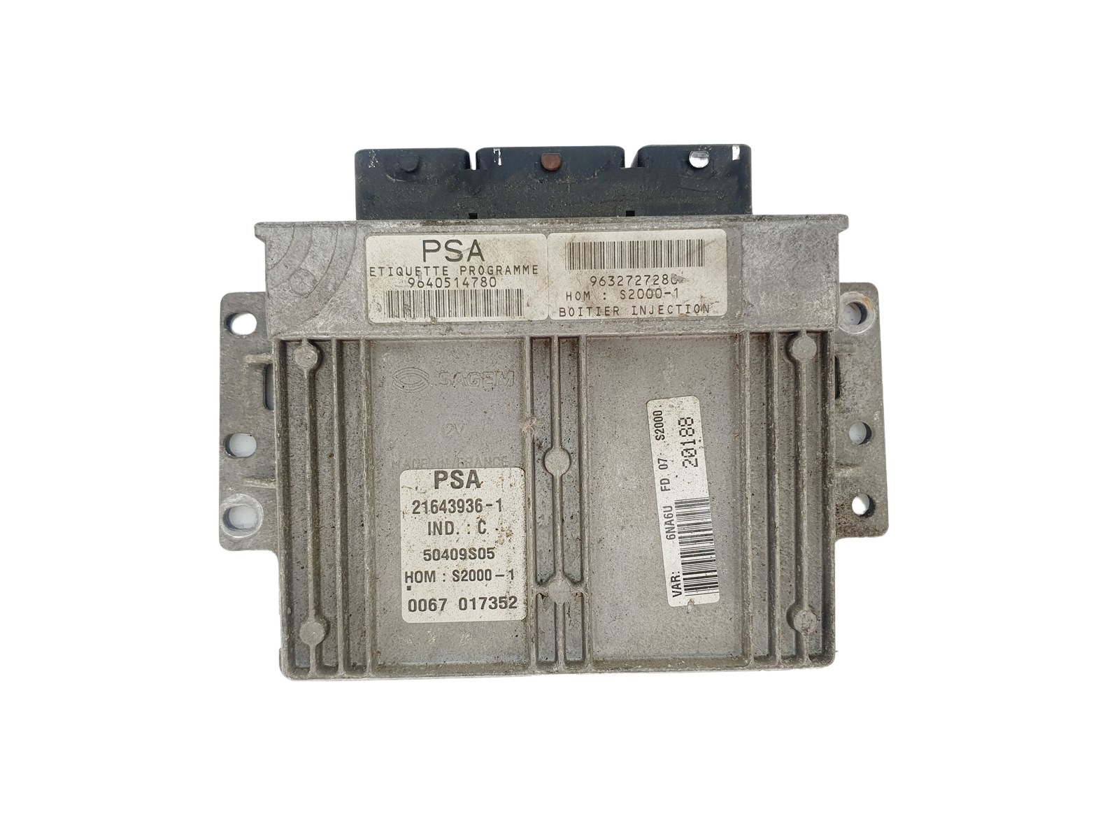 Steuergerät 9640514780 9632727280 21643936-1 PSA Sagem 37115 main product photo