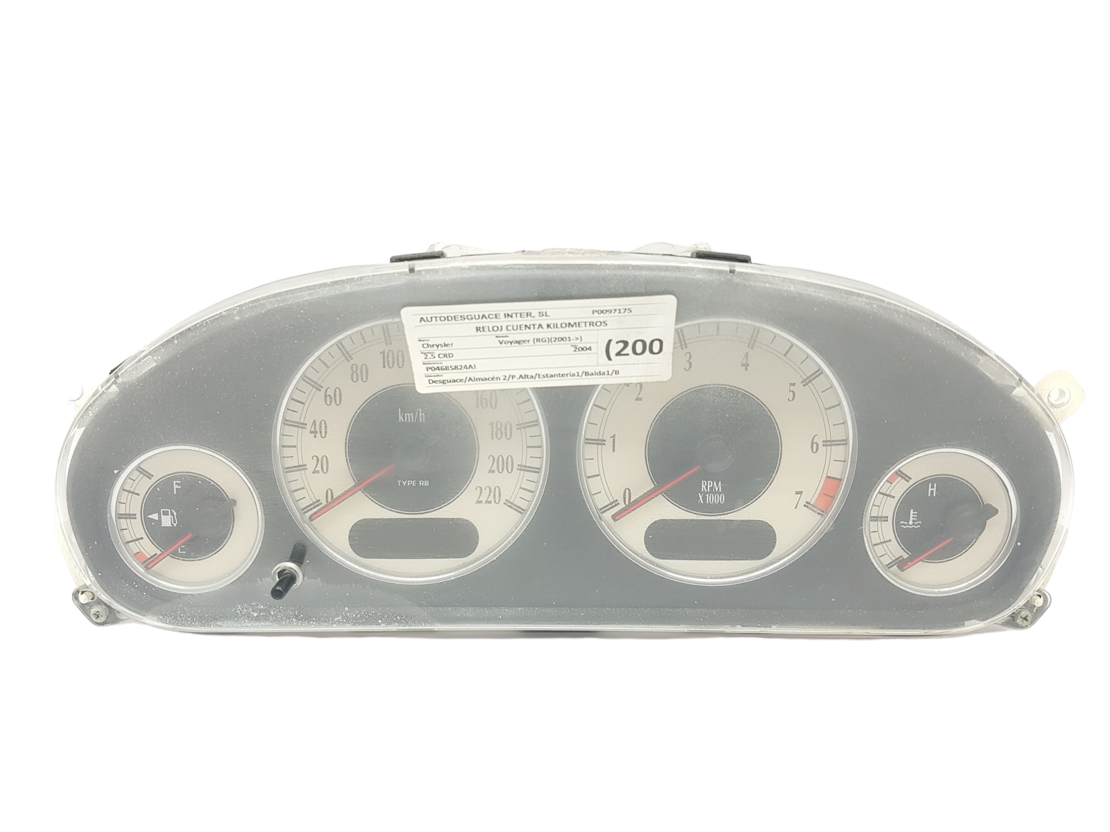 Tacho Kombiinstrument Chrysler Voyager P04685824AI main product photo