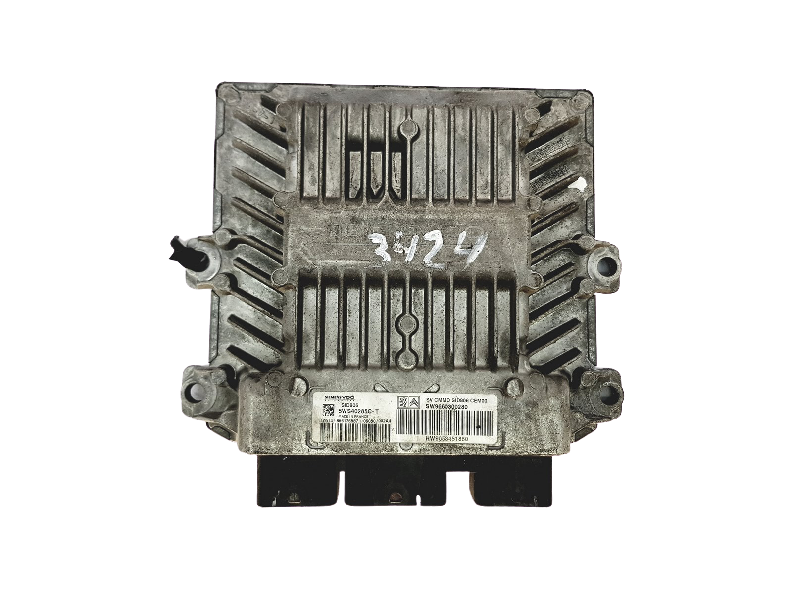 Steuergerät 9660300280 9653451880 5WS40285C-T PSA Siemens 24637 main product photo